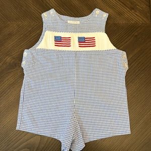 Flag smocked jon jon